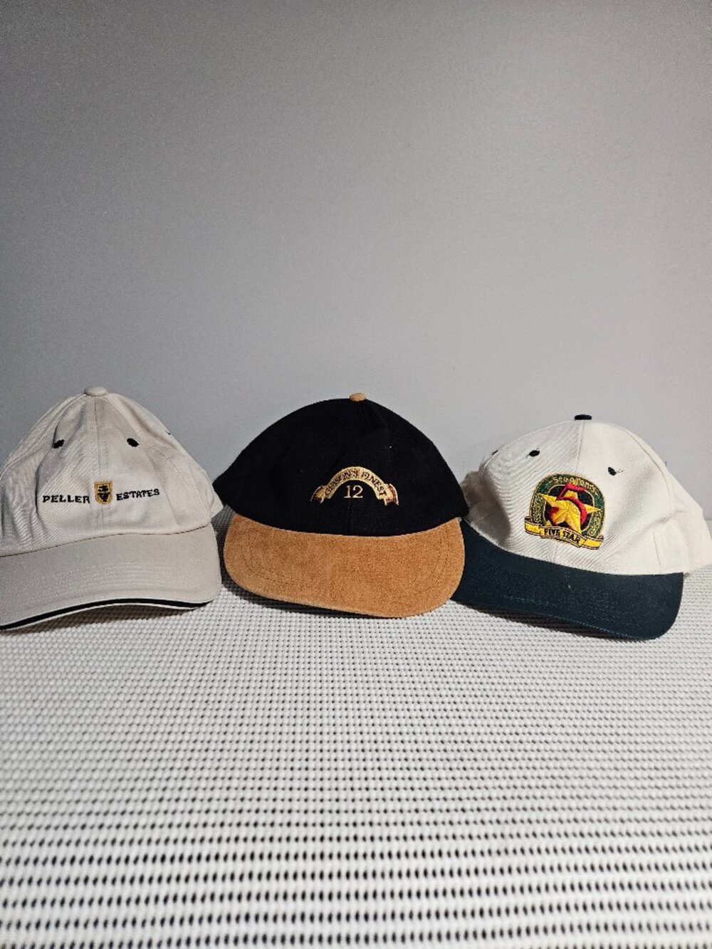 Three Vintage Ball Caps new old stock